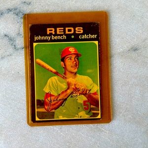 1971 Topps: Johnny Bench, Cincinnati Reds, MLB Hall of Famer